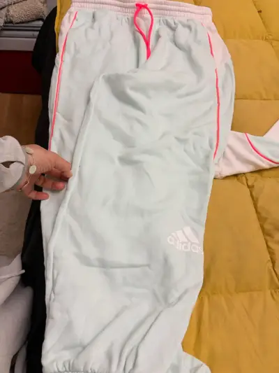 Conjunto deportivo Adidas mujer celeste y blanco - miniatura 3