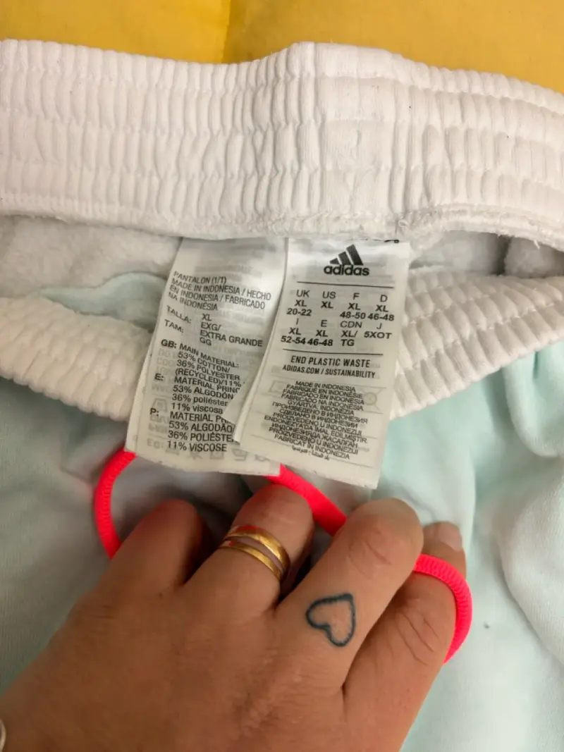 Conjunto deportivo Adidas mujer celeste y blanco - 4
