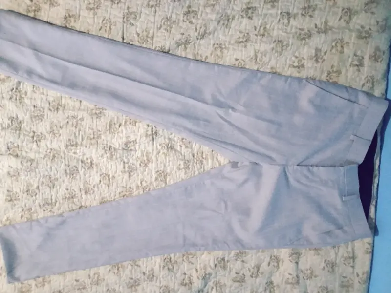 Traje formal gris claro para hombre talla 42 - 2