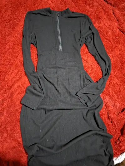 Vestido negro ajustado Fashion Nova con cierre - miniatura 3