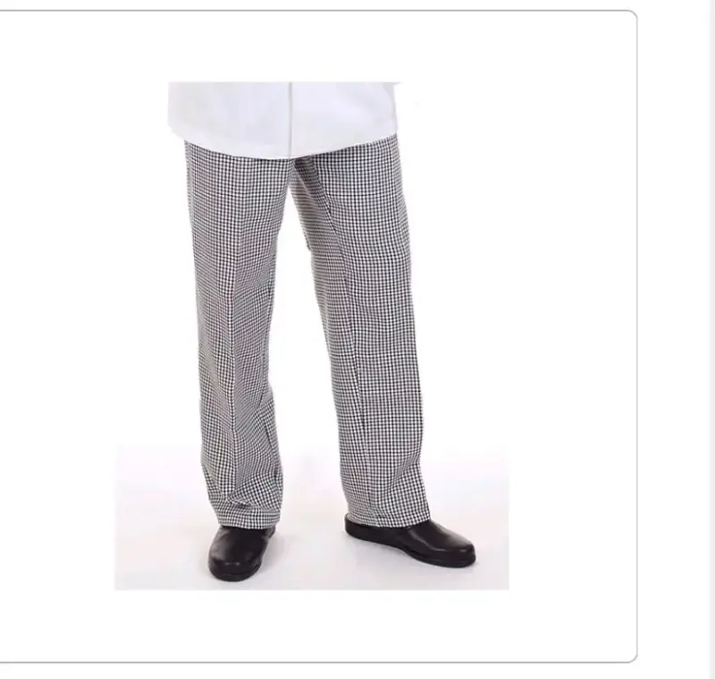 Pantalones de cocina a cuadros para chef