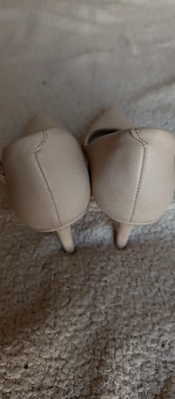 Zapatos de tacón beige - 4