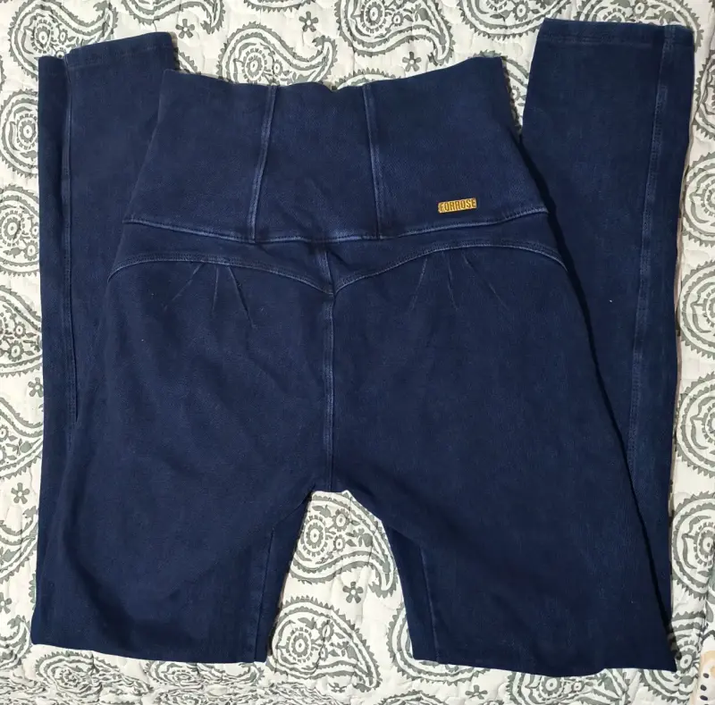 Leggings push up azul oscuro con cintura alta - 2