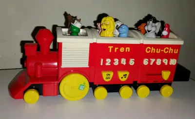 Tren chu-chu de juguete con animales - miniatura 1