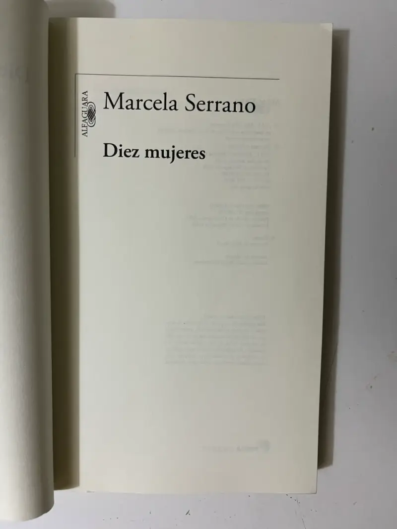 Libro 'Diez Mujeres' de Marcela Serrano - 2