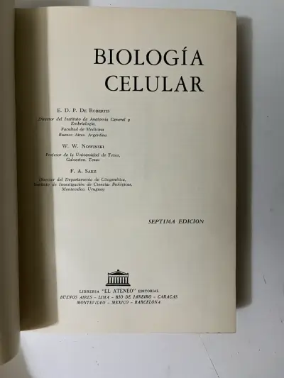 Libro Biología Celular Séptima Edición - miniatura 2