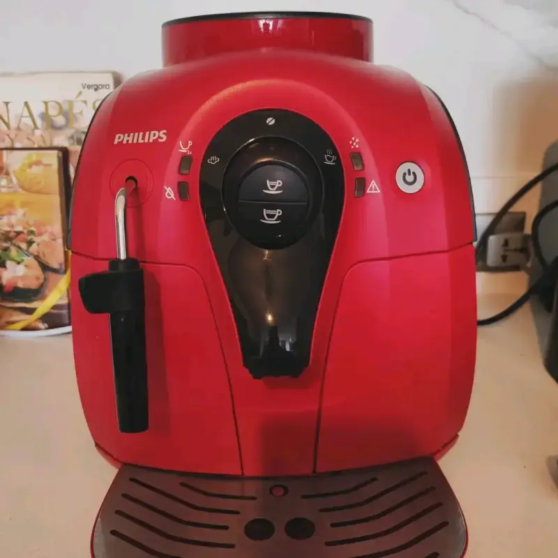 Cafetera espresso automática Philips roja - 1