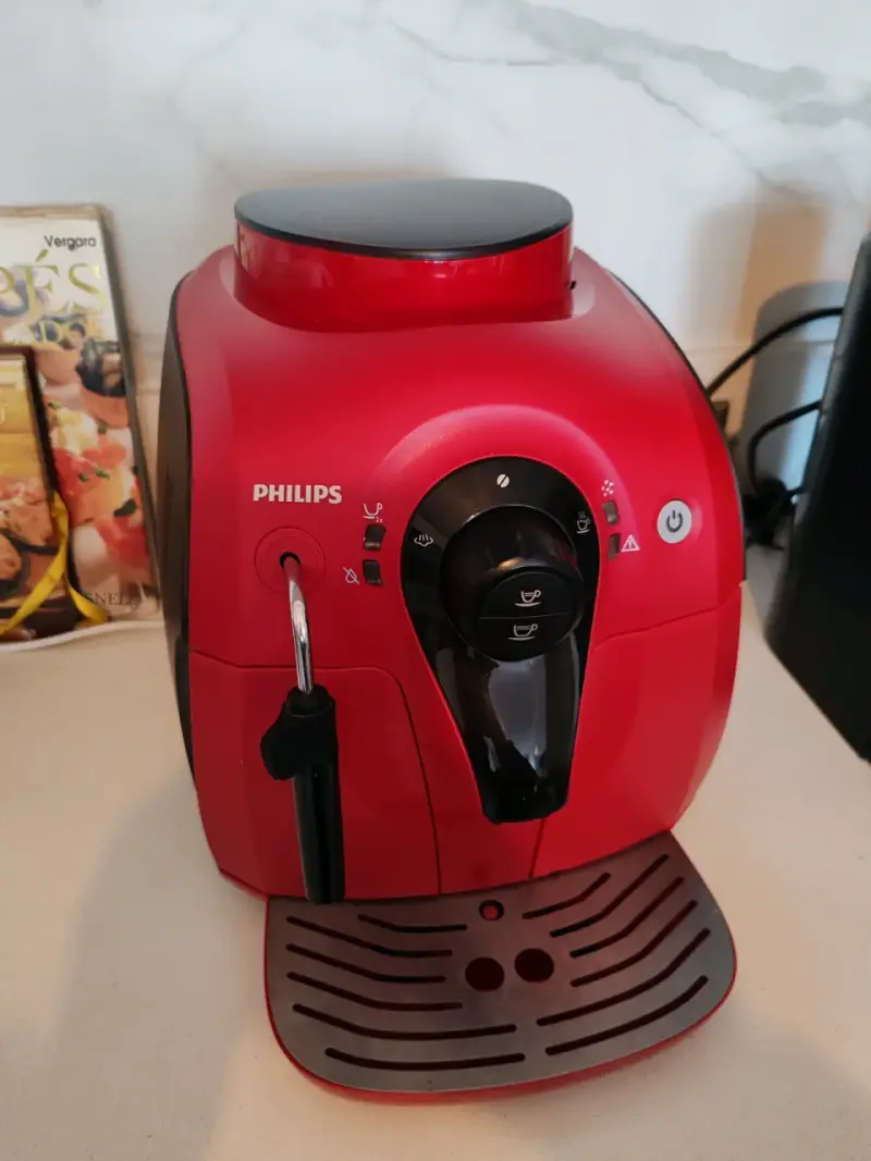 Cafetera espresso automática Philips roja - 3