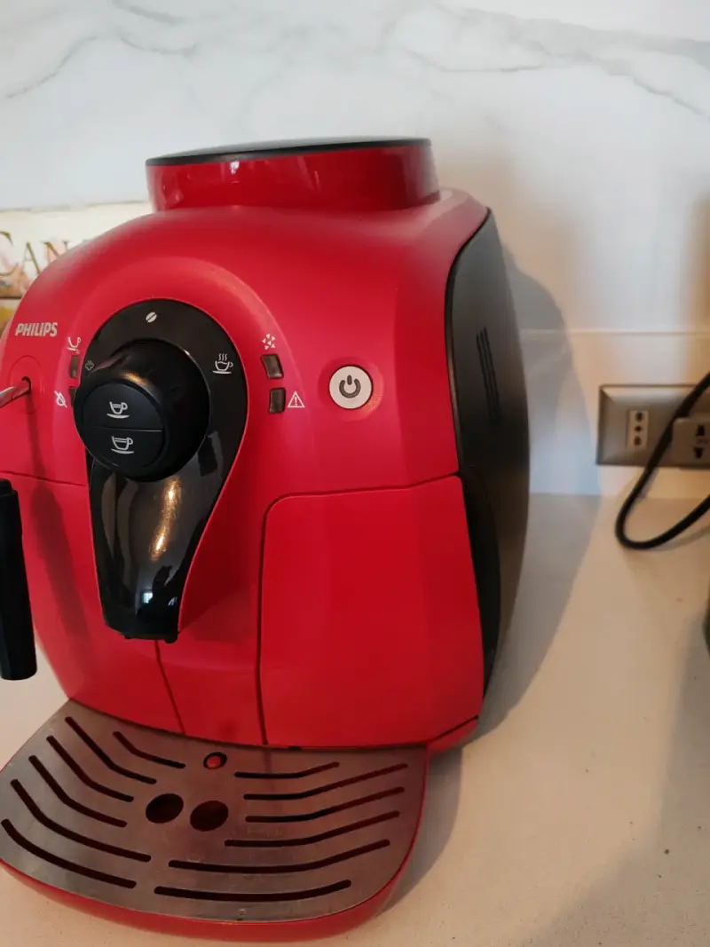 Cafetera espresso automática Philips roja - 4