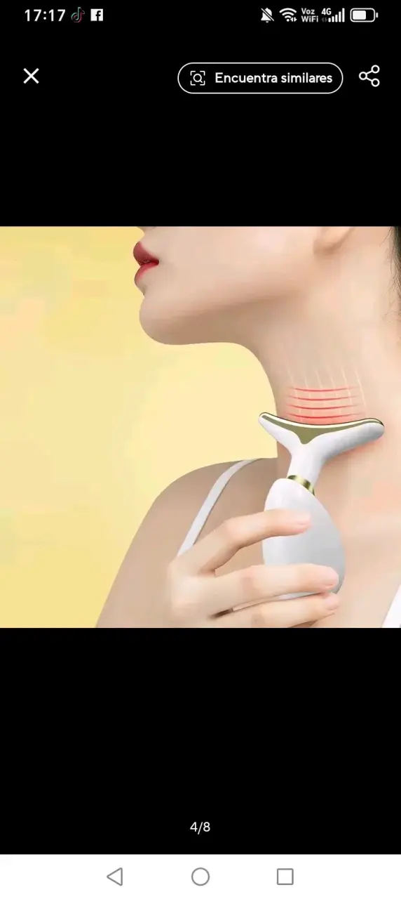 Masajeador facial y cuello diseño biomimético - 2