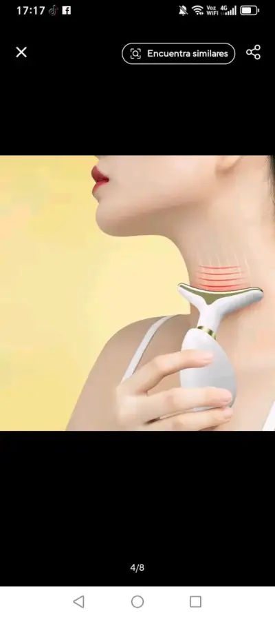 Masajeador facial y cuello diseño biomimético - miniatura 2