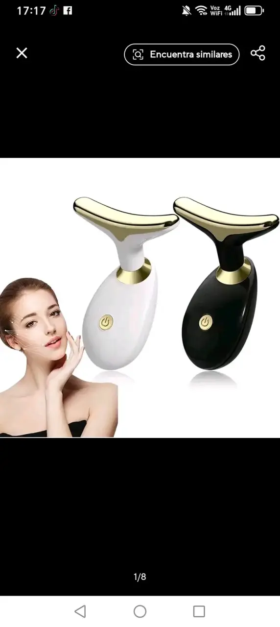 Masajeador facial y cuello diseño biomimético - 4
