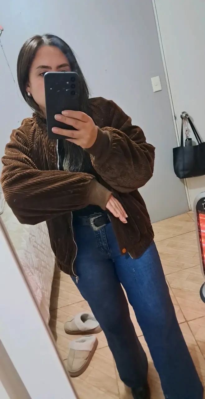 Chaqueta marrón cotele - 2