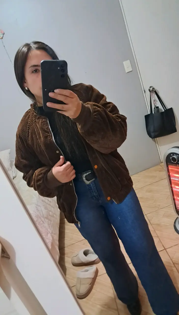 Chaqueta marrón cotele - 3