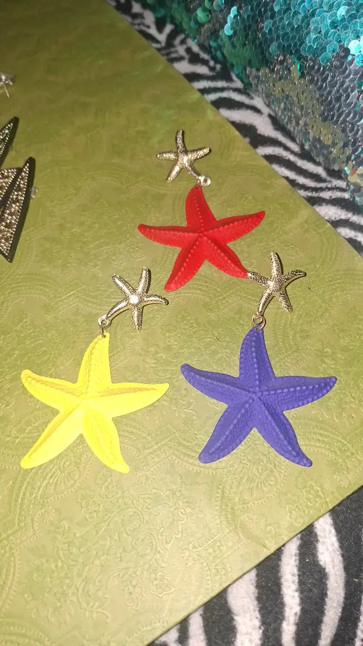 Set de 3 pares aritos de estrellitas
