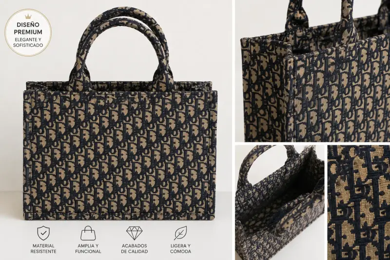 Bolso tote de tela con diseño elegante - 2