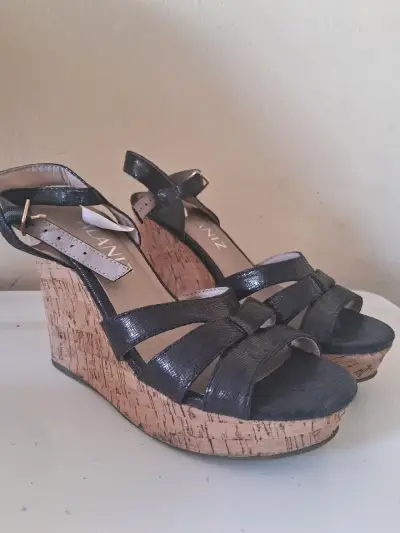 Sandalias de plataforma negras Alaniz - miniatura 1