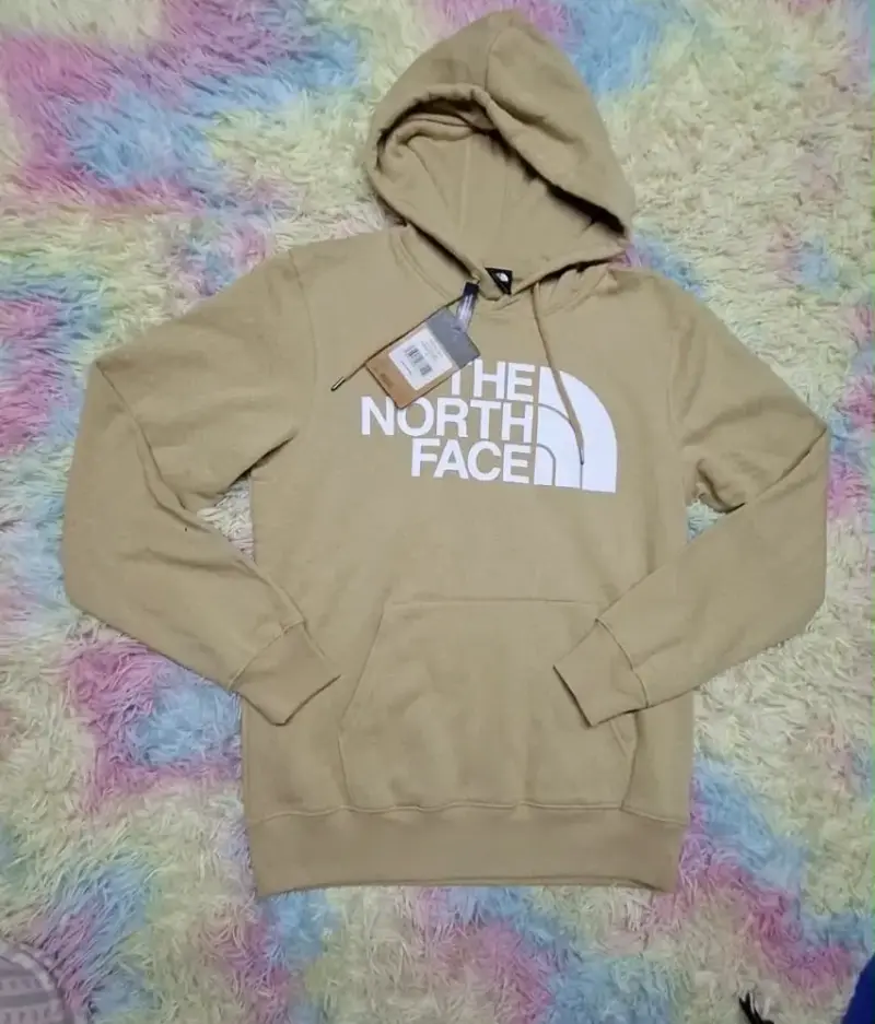Polerón beige The North Face con capucha - 3