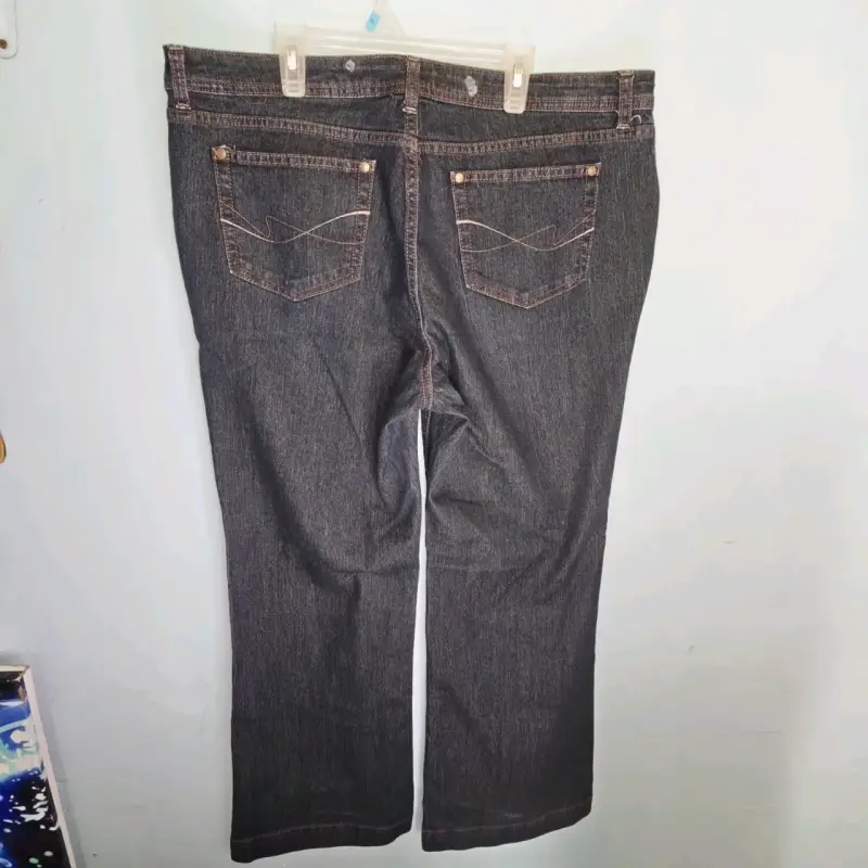 Jeans de mezclilla azul oscuro para hombre - 1