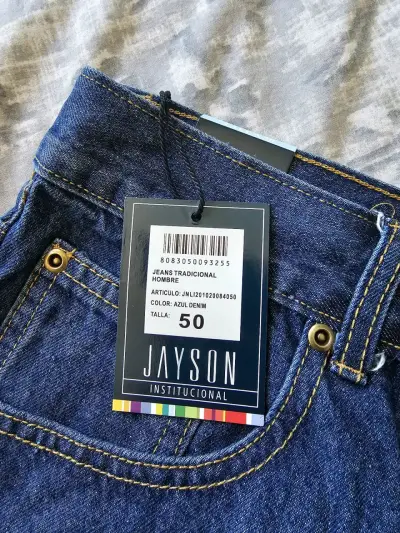 Jeans azul talla 50, en excelente estado. - miniatura 3