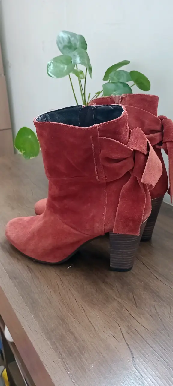 Botines de cuero en reno terracota talla 36 - 2