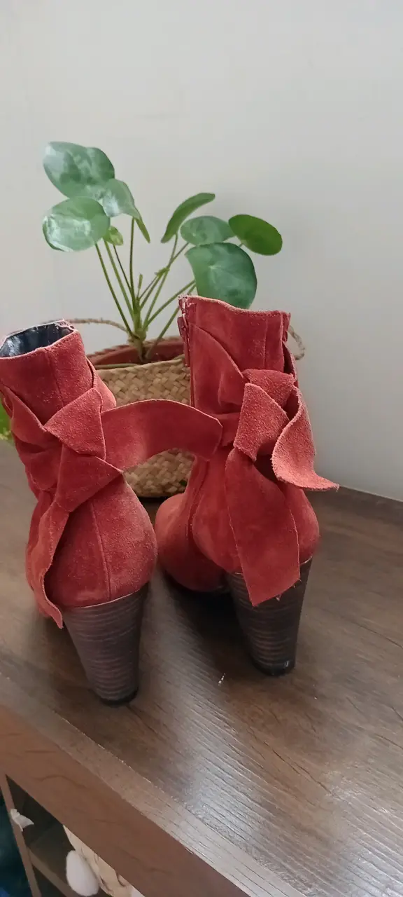 Botines de cuero en reno terracota talla 36 - 3