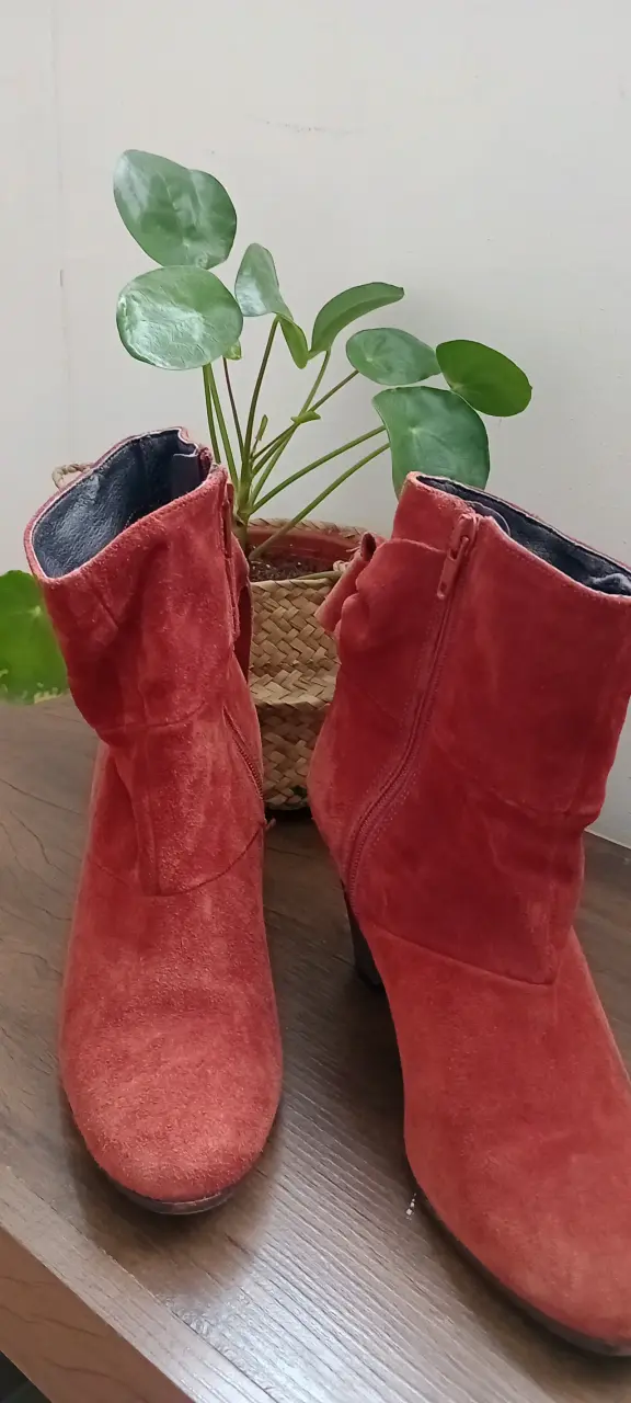 Botines de cuero en reno terracota talla 36 - 4