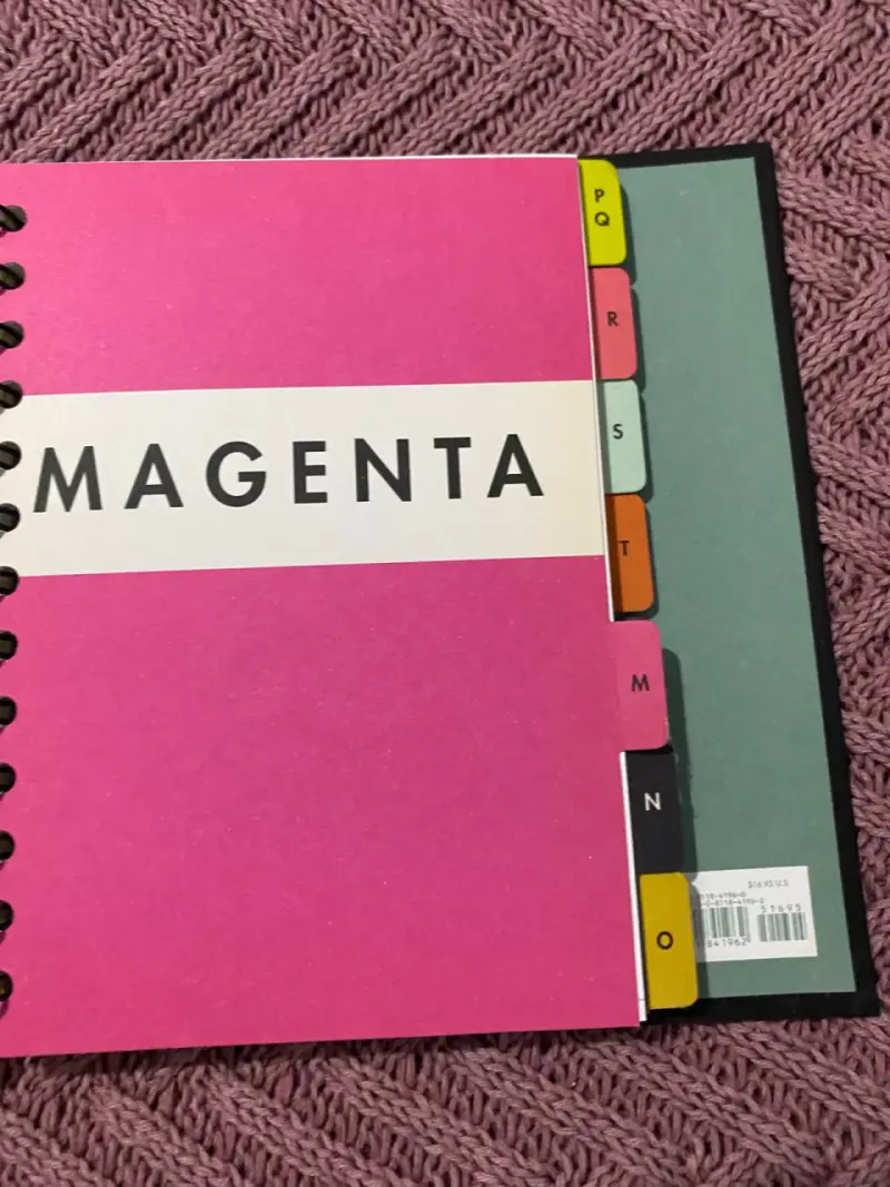 Libreta de Colores para datos personales - 2