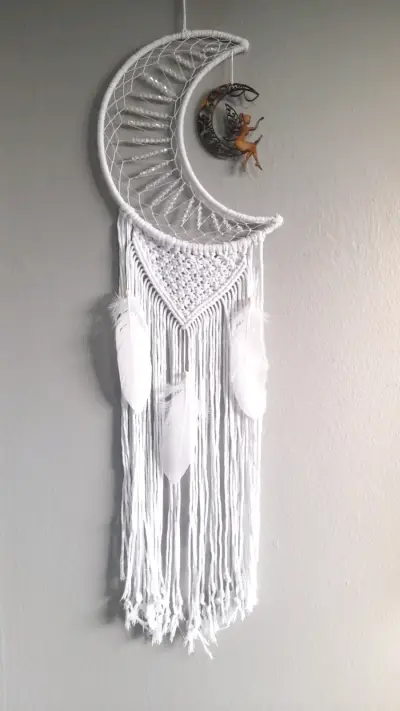 Decoración de pared macramé árbol de la vida - miniatura 2
