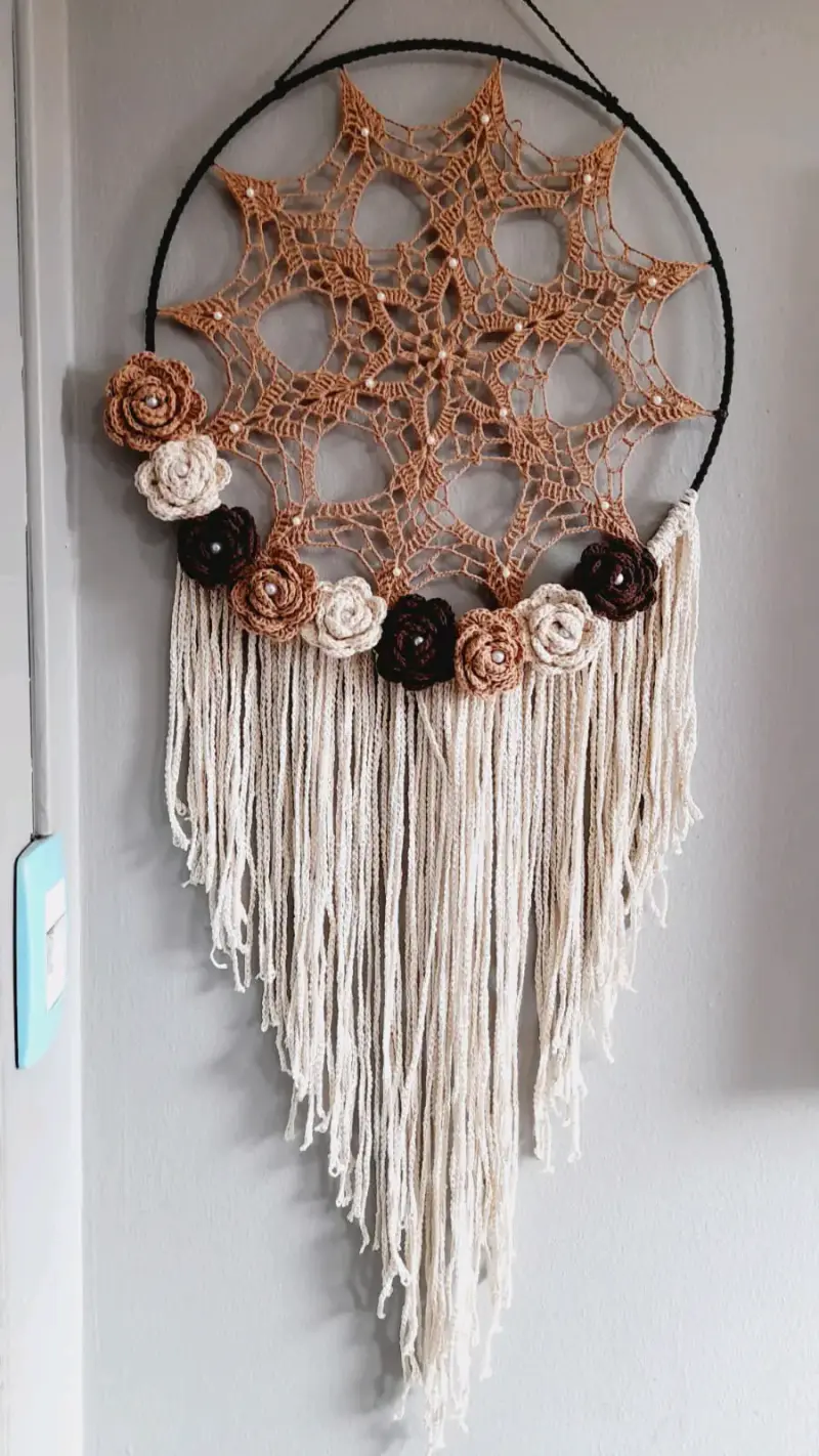 Decoración de pared macramé árbol de la vida - 5