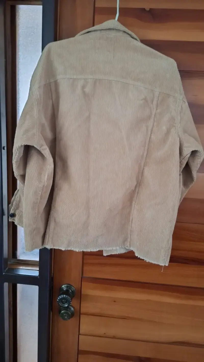 Chaqueta de cotele beige ZARA - 2
