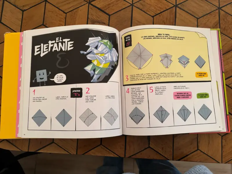 Libro de Origami para Niños con 80 Papeles - 3