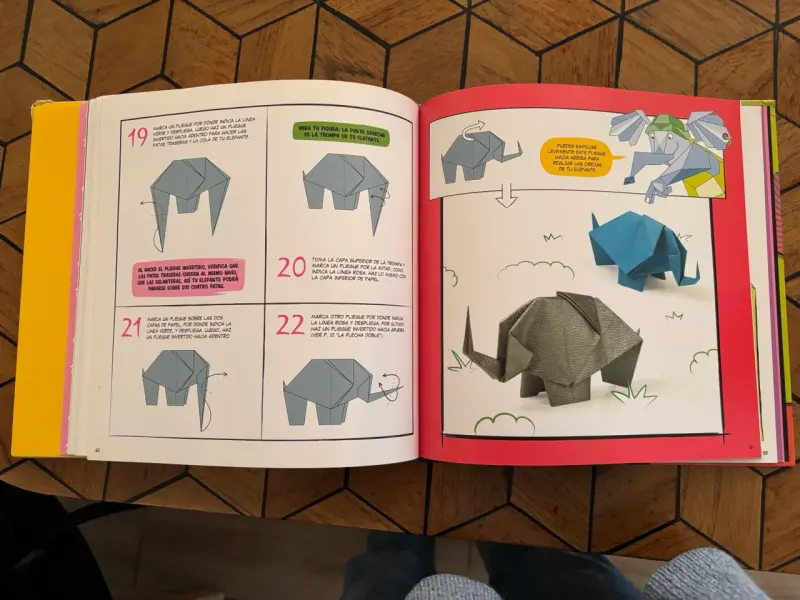 Libro de Origami para Niños con 80 Papeles - 4