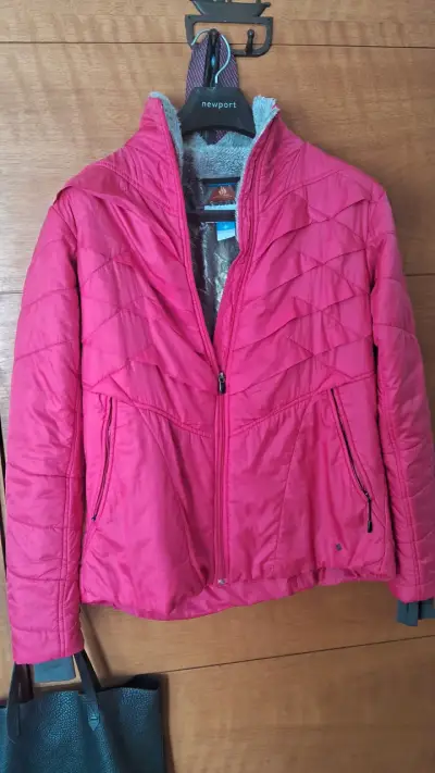 Chaqueta térmica rosa Columbia para mujer - miniatura 1