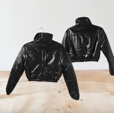 Bolso bandolera negro de cuero sintético - miniatura 3
