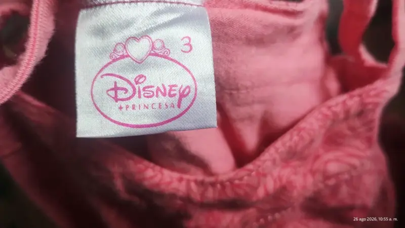Vestido rosa Disney Princesa para niña - 2