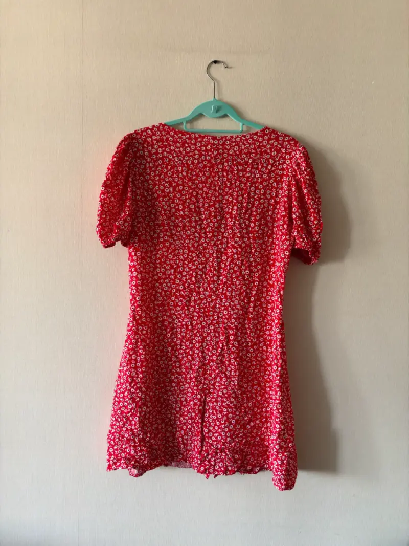 Vestido corto con estampado floral - 2