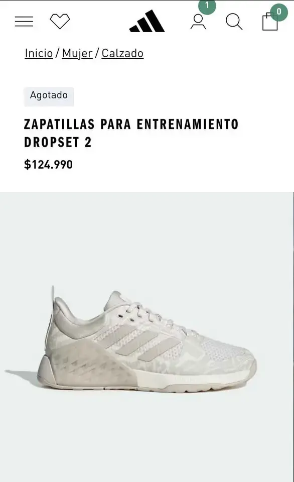 Zapatillas ADIDAS DROPSET 2 TRAINER [TALLA 38.5] - 6
