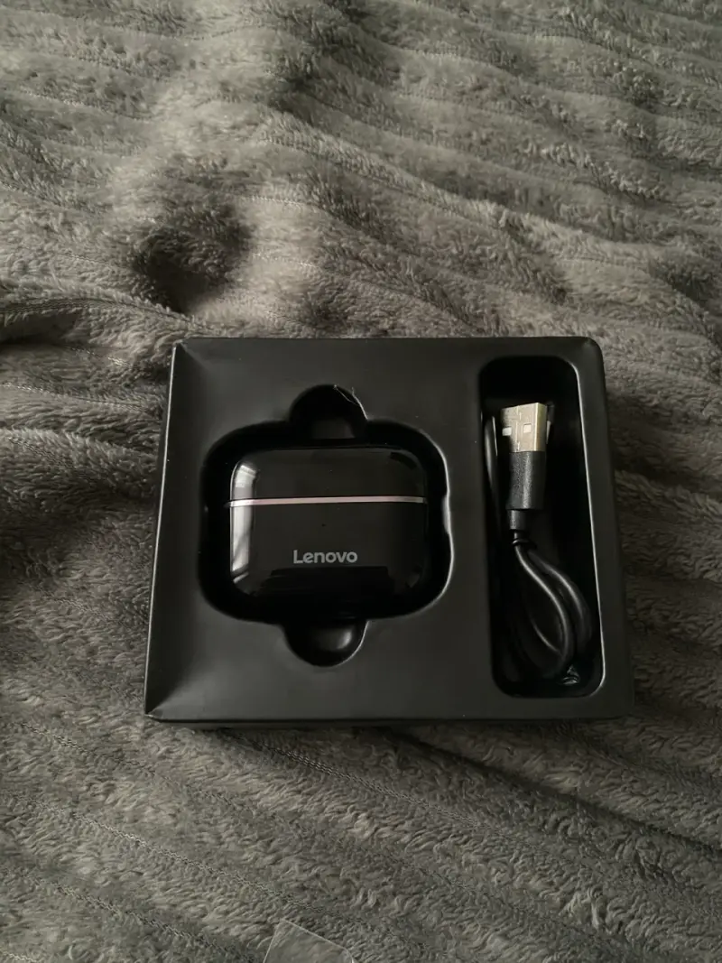 Audífonos Inalámbricos Lenovo Bluetooth Negros - 4