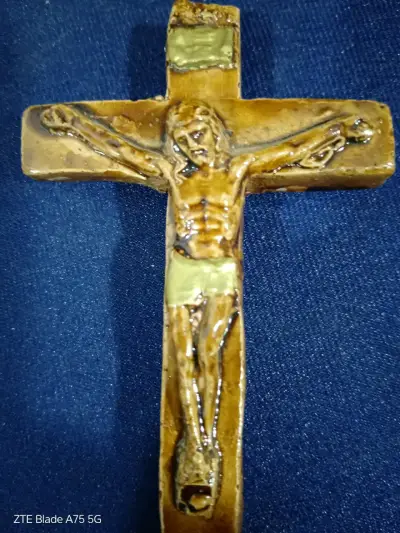 Antiguo crucifijo colgante - miniatura 1