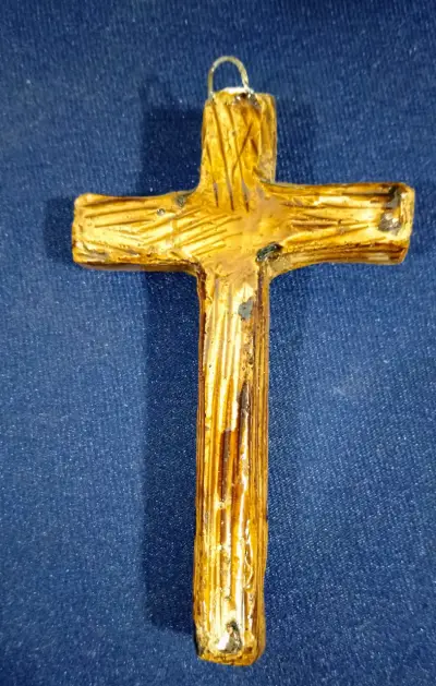 Antiguo crucifijo colgante - miniatura 5