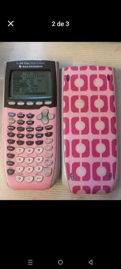 Calculadora gráfica Texas Instruments TI-84 Plus rosa - miniatura 1