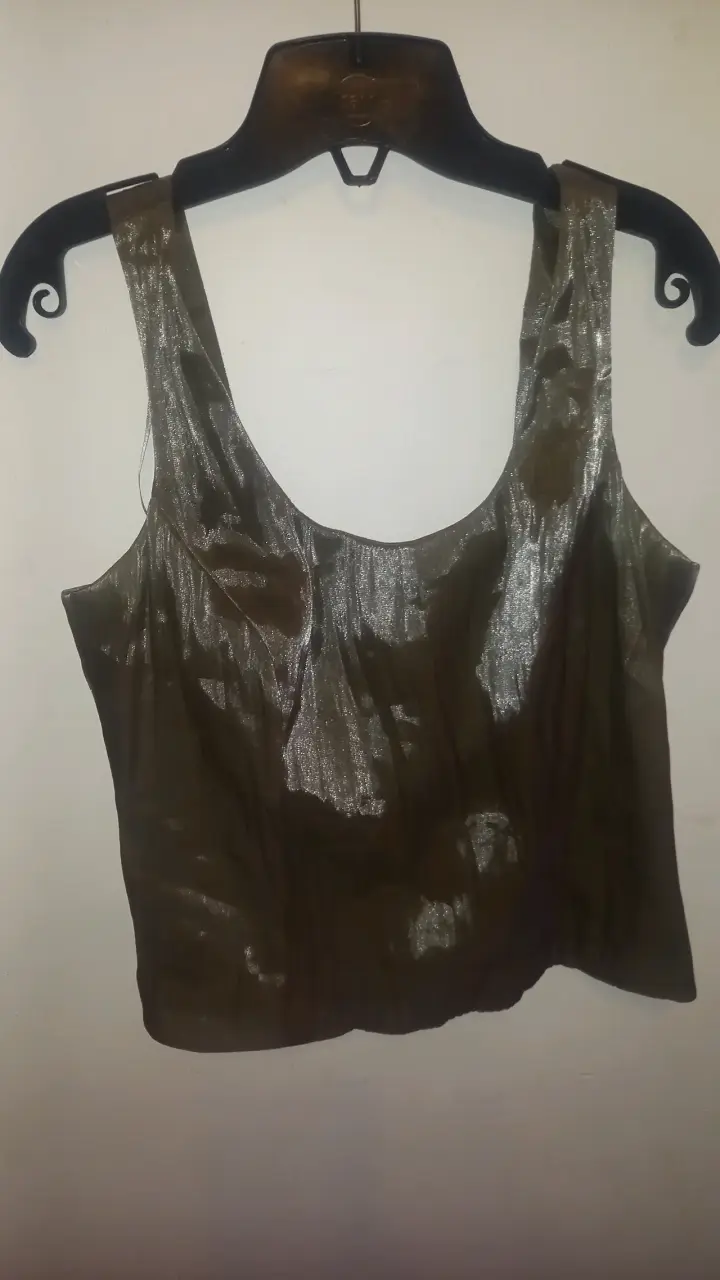Vestido con kimono floral y top metálico - 2