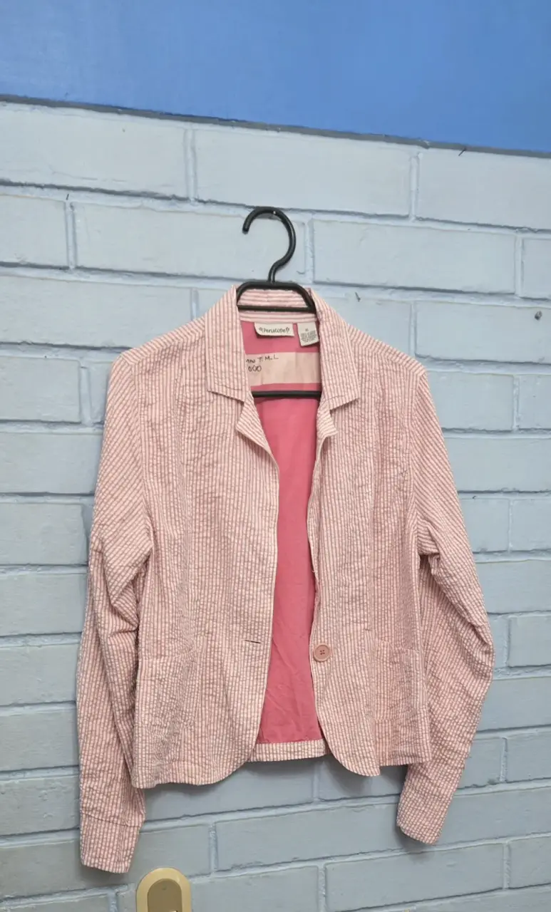 Blazer a rayas rosado Periscope talla L