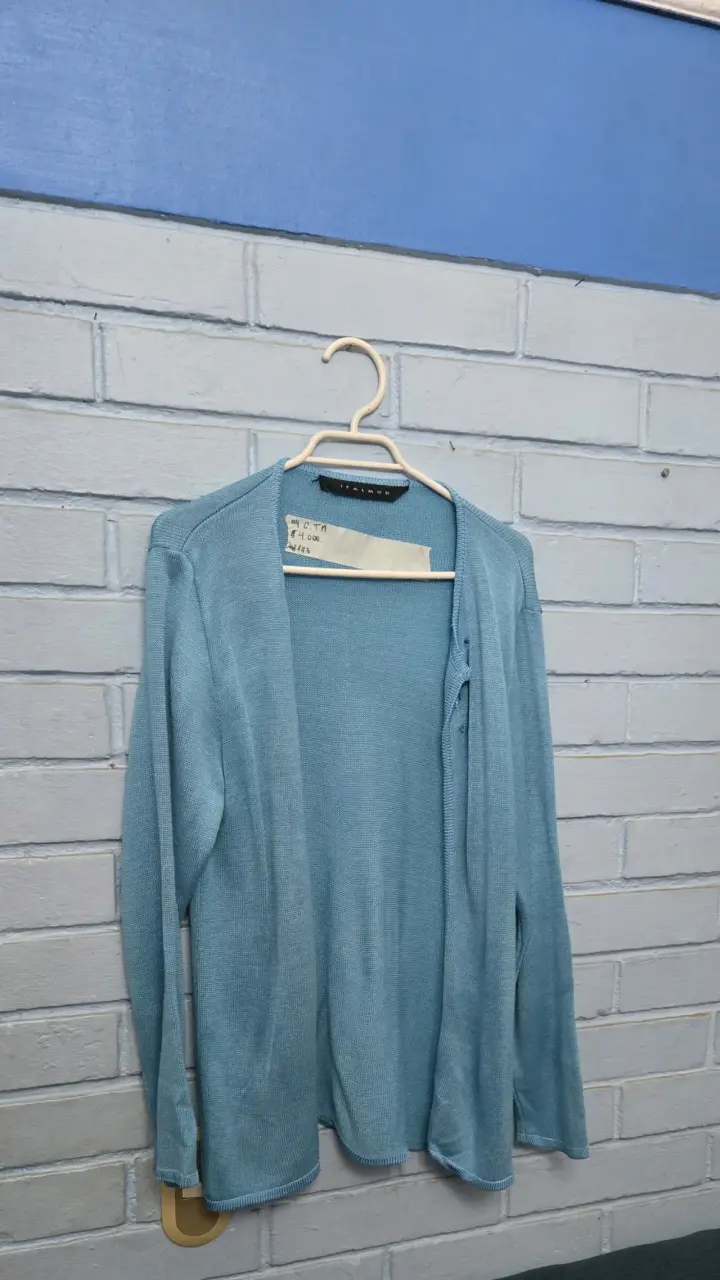 Cardigan azul claro Italmod para mujer