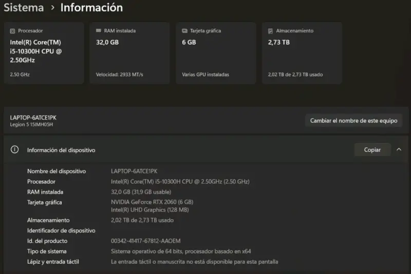 Notebook gamer Lenovo Legion 5 15IMH05H - 4