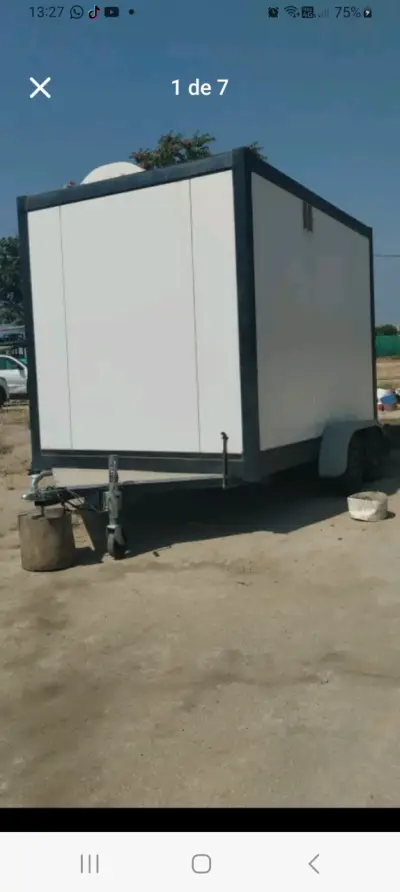 Carro de comida móvil con cocina equipada - miniatura 1
