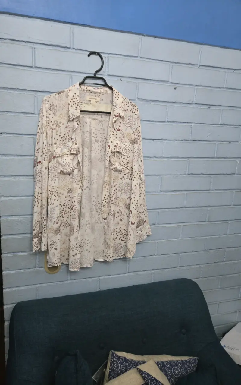 Blusa estampada floral University talla M