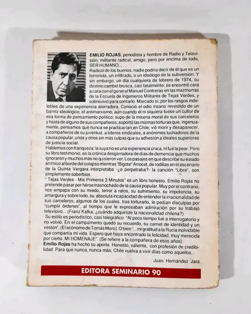 Tejas Verdes: Mis Primeros Tres Minutos - E. Rojas - 3