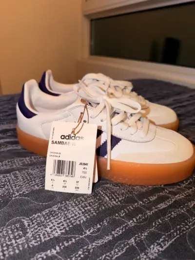 Zapatillas Adidas Samba Blancas  Nuevas - miniatura 2